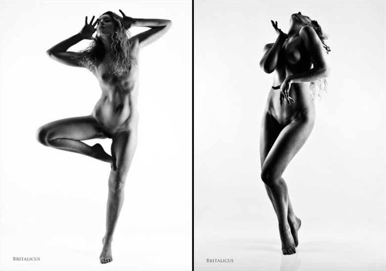 Artistic Nude Studio Lighting Photo by Model Ella Rose Muse