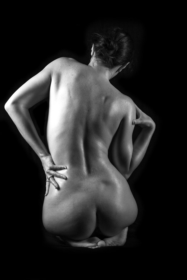 Artistic Nude Studio Lighting Photo by Model Sirena E. Wren