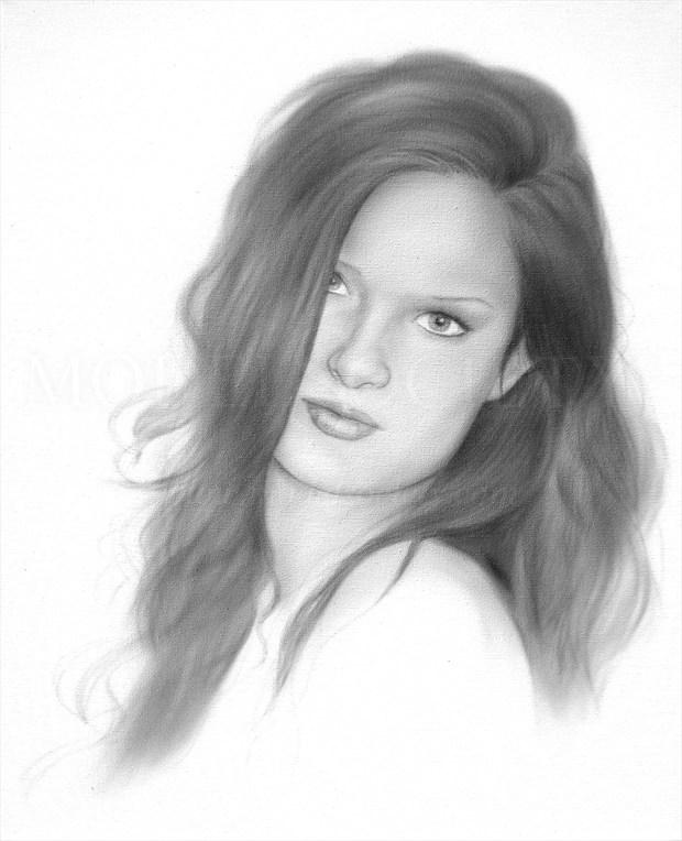 Ashley Portrait Artwork by Artist Pinup Artist