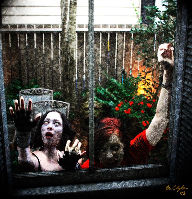 At the Window Surreal Artwork by Photographer @ClaytonArtistry