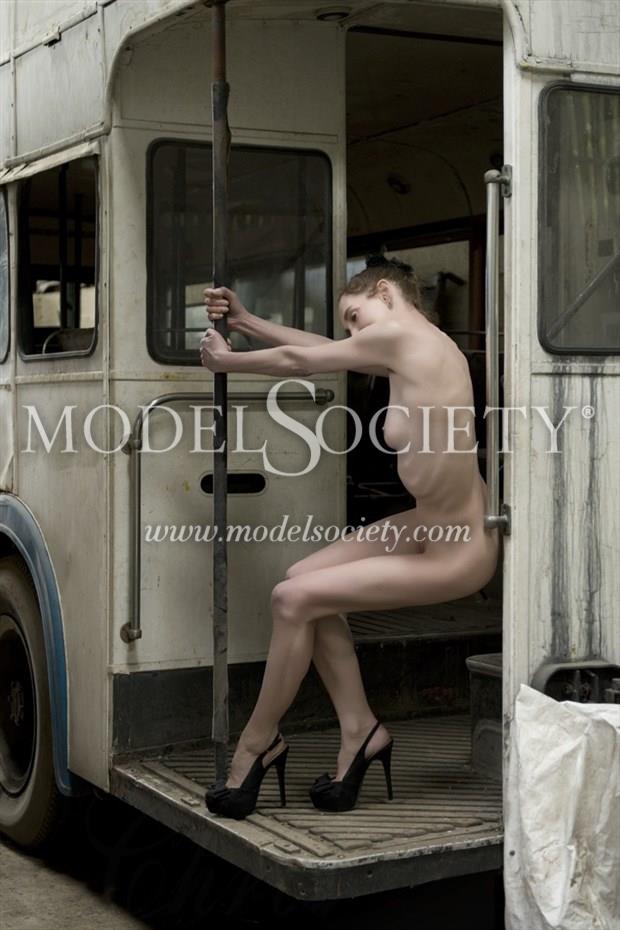 BACK OF THE BUS Artistic Nude Photo by Model Fleur