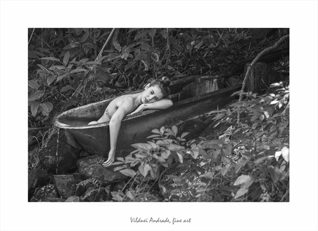 BANHO NA MATA Artistic Nude Artwork by Artist VILDNEI ANDRADE