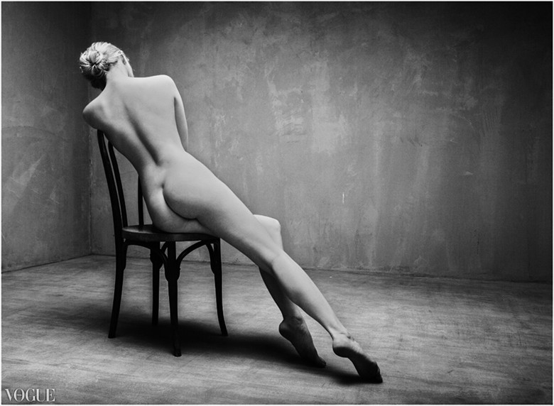 Back Artistic Nude Photo by Model Carla Monaco