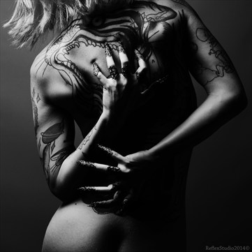 Back in black Tattoos Photo by Model Miele Rancido