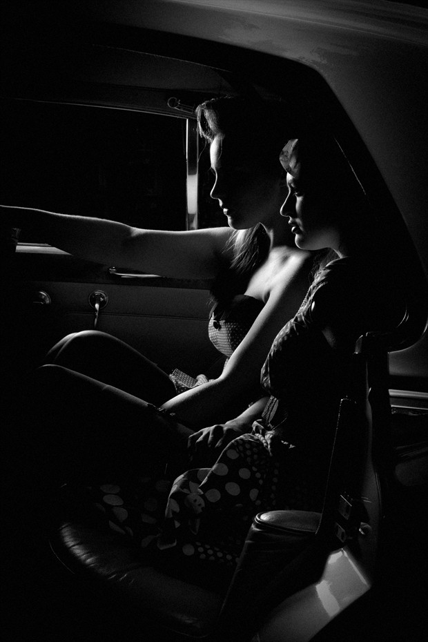 Backseat Drivers Vintage Style Photo by Photographer Darryl J Dennis