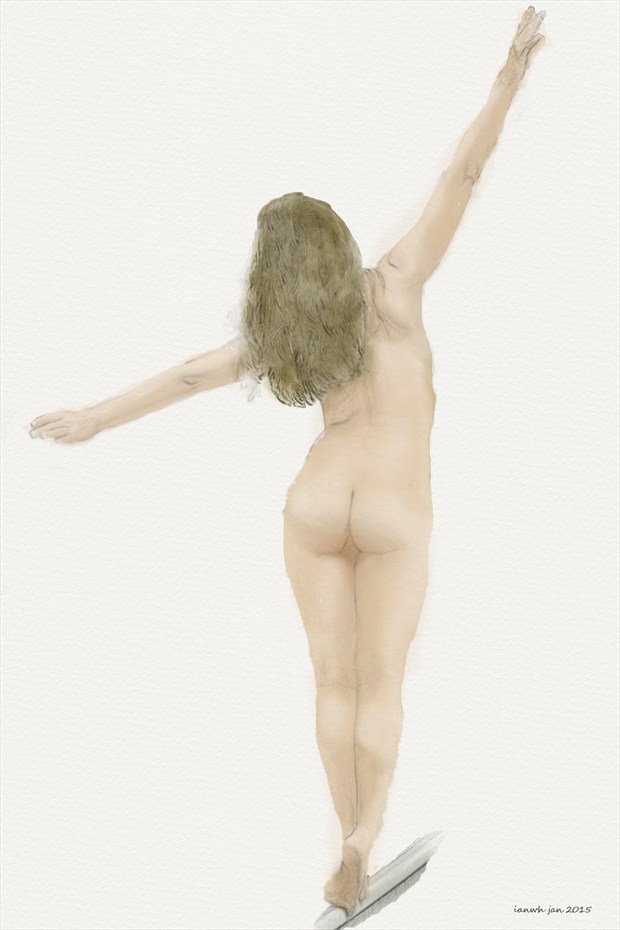 Balancing Artistic Nude Artwork by Artist ianwh