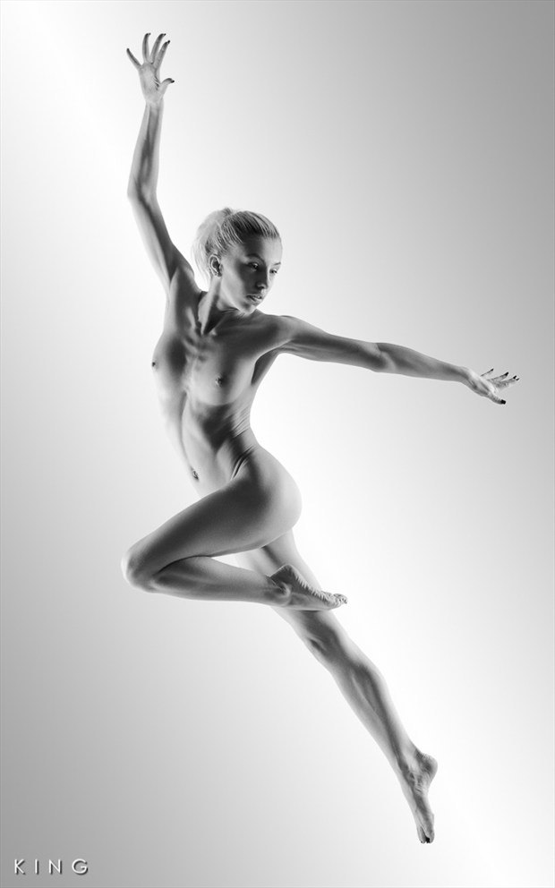 Ballet Leap Artistic Nude Photo by Photographer Terry King