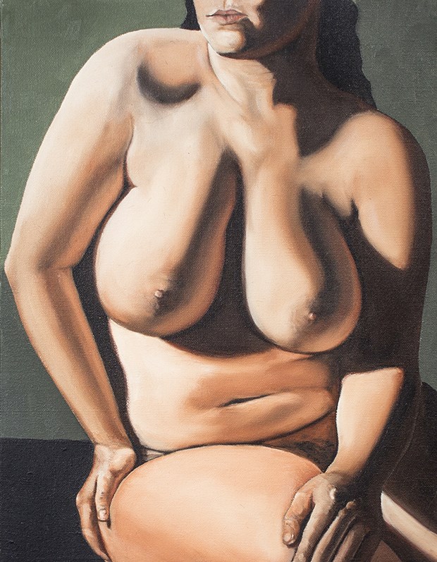 Barbados Pearl No 22 Artistic Nude Artwork by Artist Chuck Miller