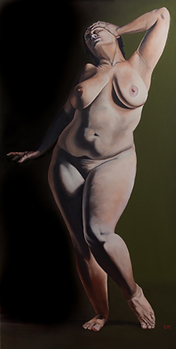 Barbados Pearl No.7  Artistic Nude Artwork by Artist Chuck Miller