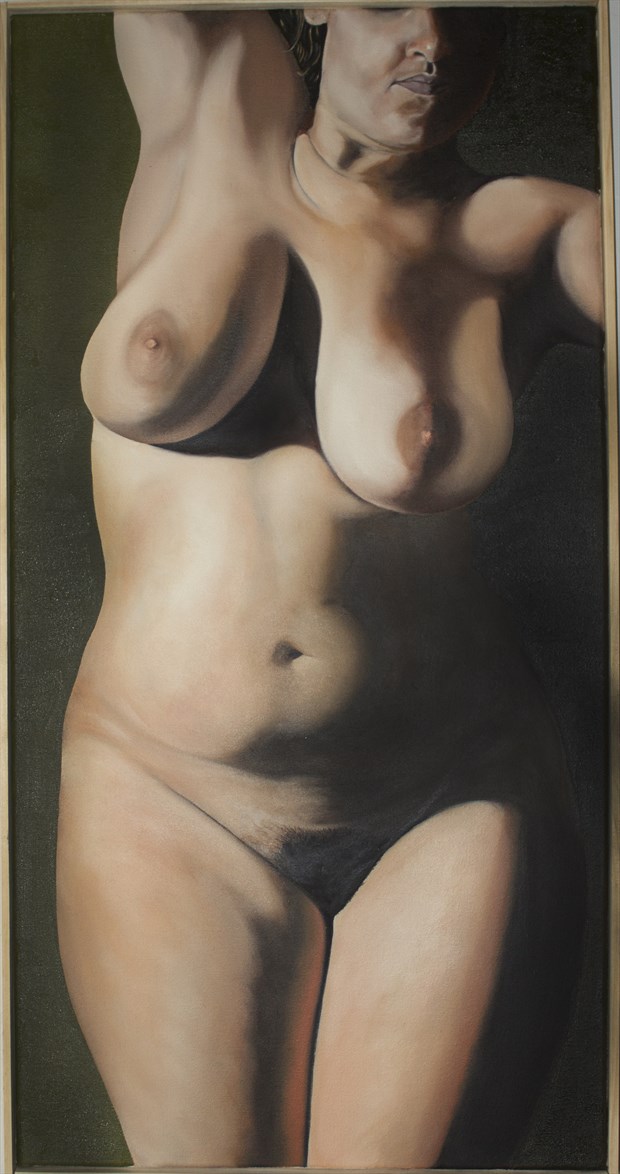 Barbados Pearl no.3 Artistic Nude Artwork by Artist Chuck Miller