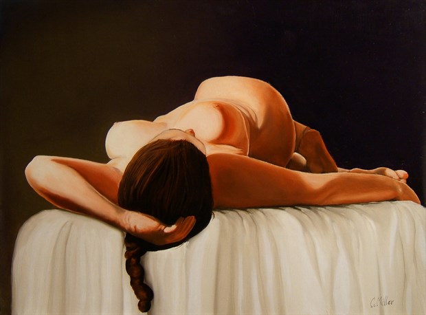 Barbadospearl No.1 Artistic Nude Artwork by Artist Chuck Miller