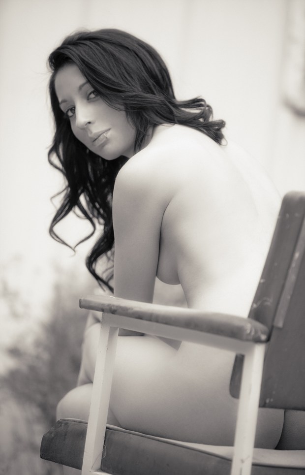 Barely Seated Artistic Nude Photo by Photographer Openshaw Photo