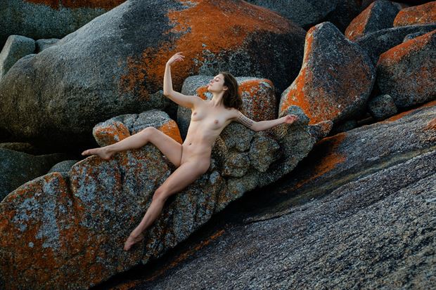 Bay of Fires by Cam Attree Artistic Nude Photo by Model Sass Kia