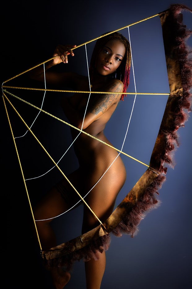 Behind the Web of Desire Artistic Nude Artwork by Artist JoelPStudio