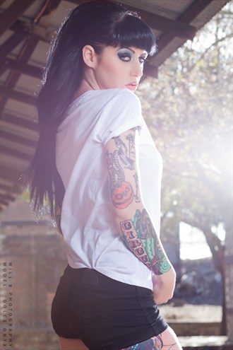 Bianca   Light up Tattoos Artwork by Photographer Will B Photography