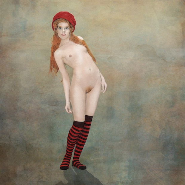 Big Red Artistic Nude Artwork by Artist ianwh