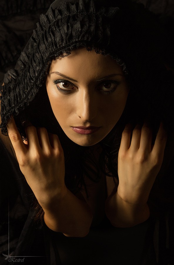 Black Cloak Portrait Photo by Photographer Kestrel