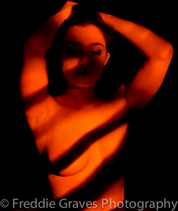 Blissful Ariel Implied Nude Photo by Artist Freddie Graves
