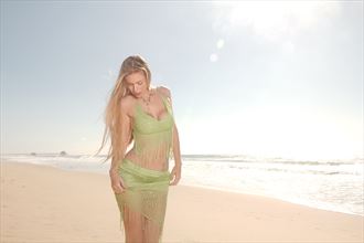 Blonde on the Beach Nature Photo by Model AnaEve Sabil