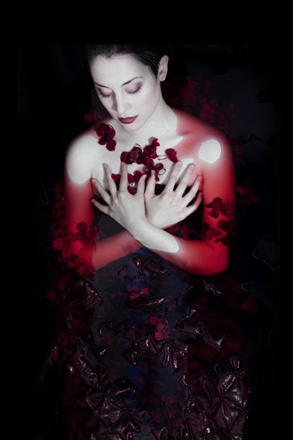 Blood Red Surreal Photo by Model Ammalynn