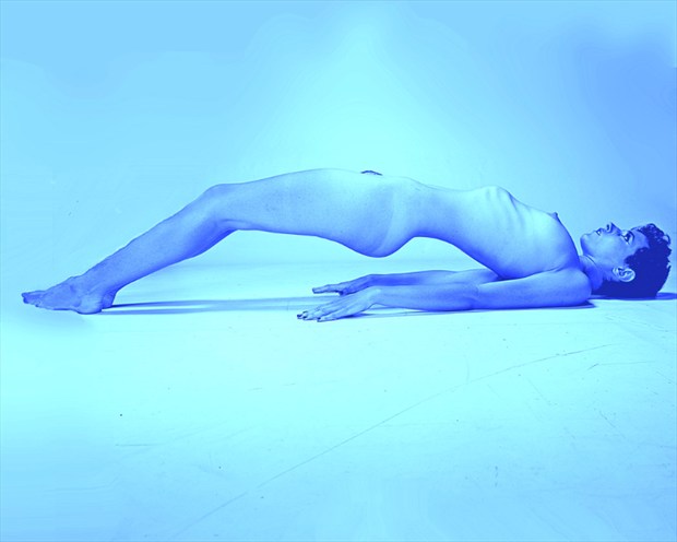 Blue Nude Artistic Nude Photo by Model Whitney Masters