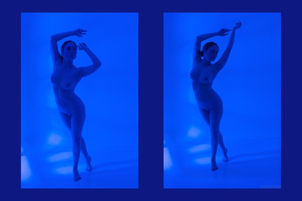 Blue Space and Silent Dances Artistic Nude Photo by Photographer Mark Bigelow