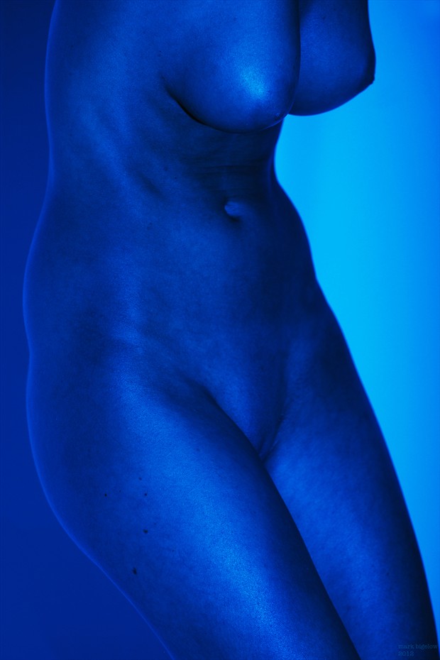Blue Torso II Artistic Nude Photo by Photographer Mark Bigelow