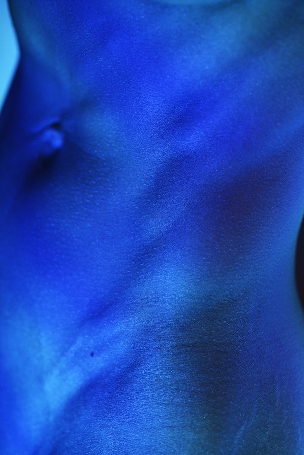 Blue Torso Study Artistic Nude Photo by Photographer Mark Bigelow