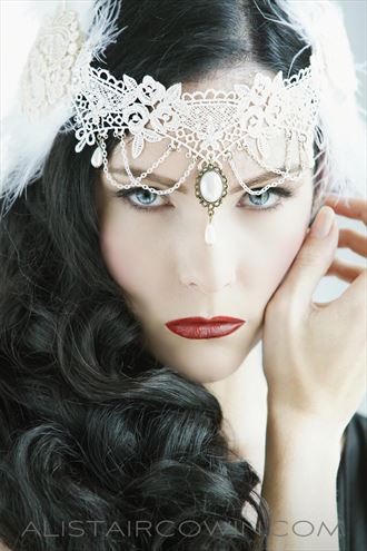 Blue eyes Vintage Style Photo by Model Miss Avant Garde