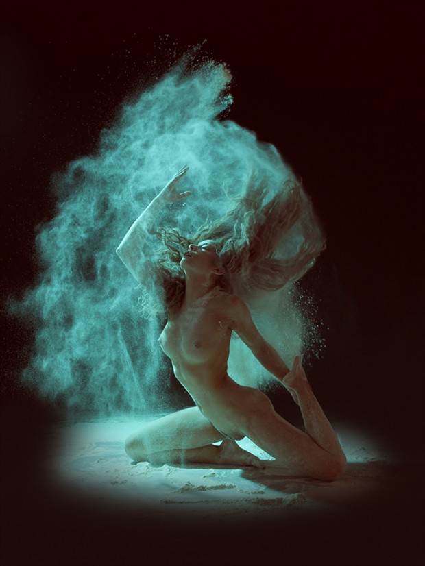 Blue ish Artistic Nude Photo by Photographer Scott Michaels