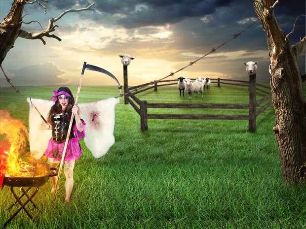 Bo Peep Eats a Sheep Fantasy Photo by Photographer DK Pro Photo