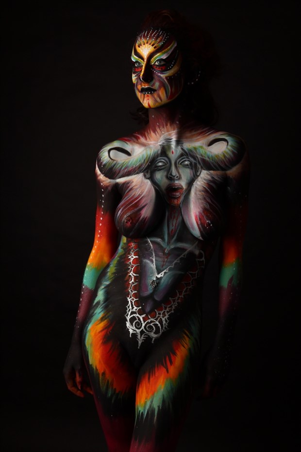 Body Painting Artwork by Model Audrey Benoit