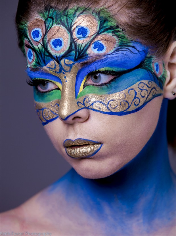 Body Painting Expressive Portrait Artwork by Photographer Keith Foster