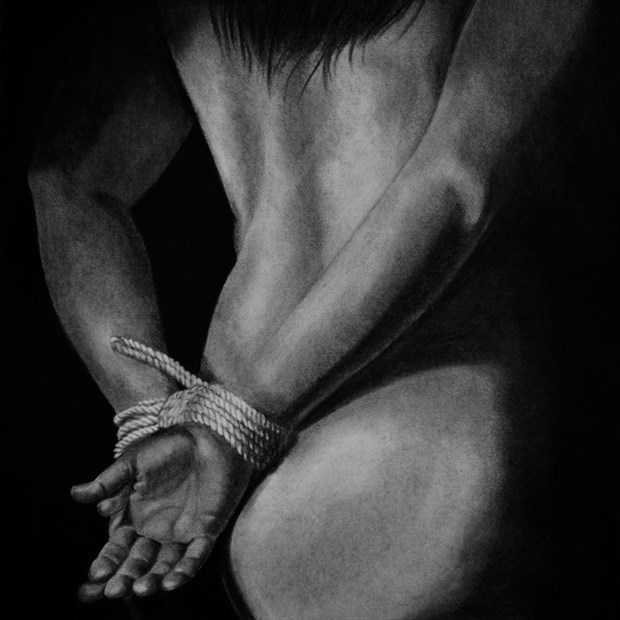 Bound by My Love Artistic Nude Artwork by Artist Nadia Vanilla