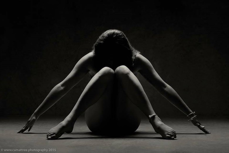 Bowing Artistic Nude Photo by Model Jasmine
