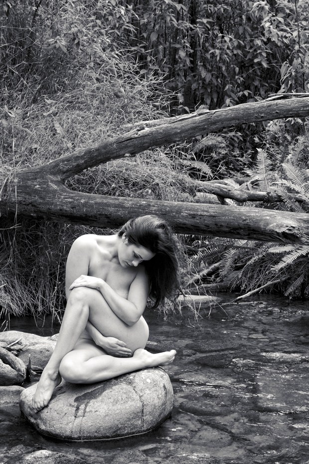 Bree in Stream Artistic Nude Photo by Photographer John Matthews