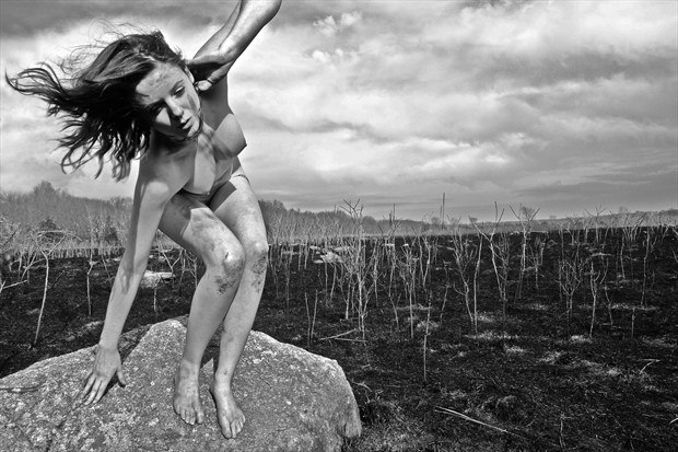 Burned Ground Artistic Nude Photo by Photographer Mason