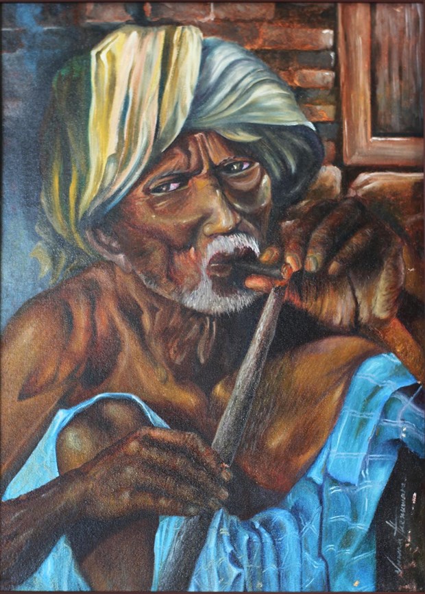 Burning Life Painting or Drawing Artwork by Artist Nuwan Thenuwara