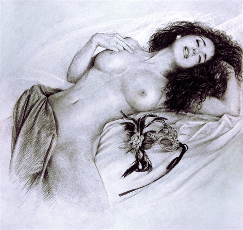 CARESSING DREAM Artistic Nude Artwork by Artist Girotto Walter