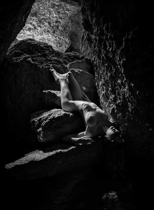 Cascading Figure Artistic Nude Photo by Model California Kaela 