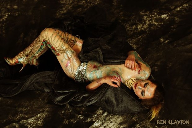 Casey Laying 1 Body Painting Photo by Photographer @ClaytonArtistry