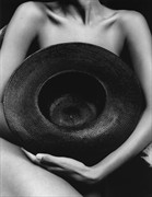 Cat and Hat Artistic Nude Photo by Photographer Kim Weston
