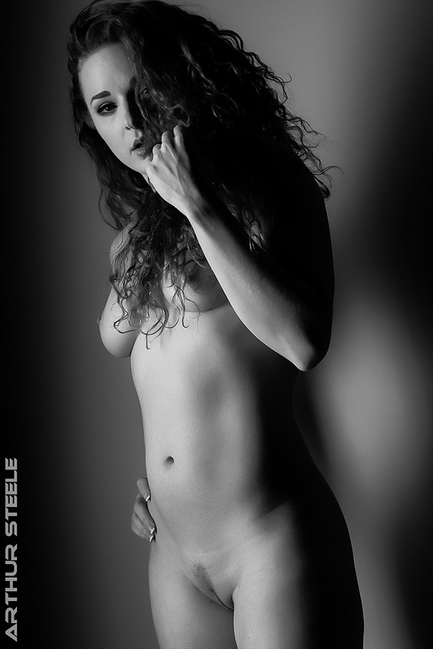Cat in Black and White Artistic Nude Photo by Photographer Arthur_Steele