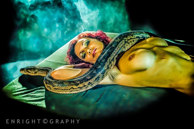 Chelsea & the python 2 Artistic Nude Photo by Photographer nudeXposed