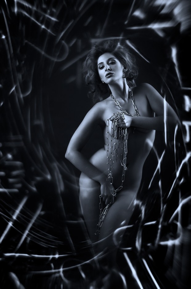 Chira in chains Artistic Nude Photo by Photographer Ray Kirby