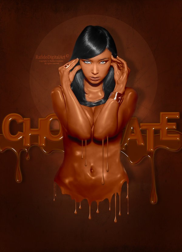 Chocolate Photo Manipulation Photo by Artist RAFIDO