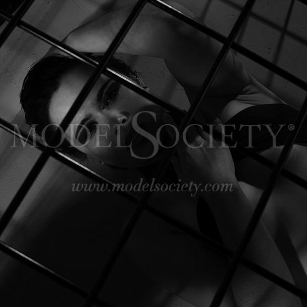 Chryseis Caged 001 Fetish Photo by Photographer Michael Lee