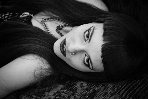 Close Up Alternative Model Photo by Model Adrien Michaels