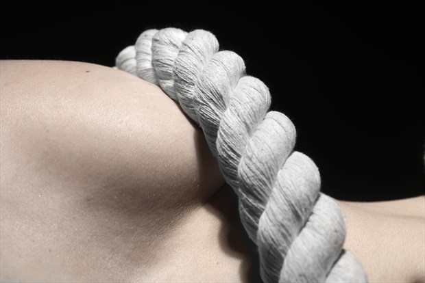 Composition Two with Rope and Breast Artistic Nude Photo by Photographer Mark Bigelow