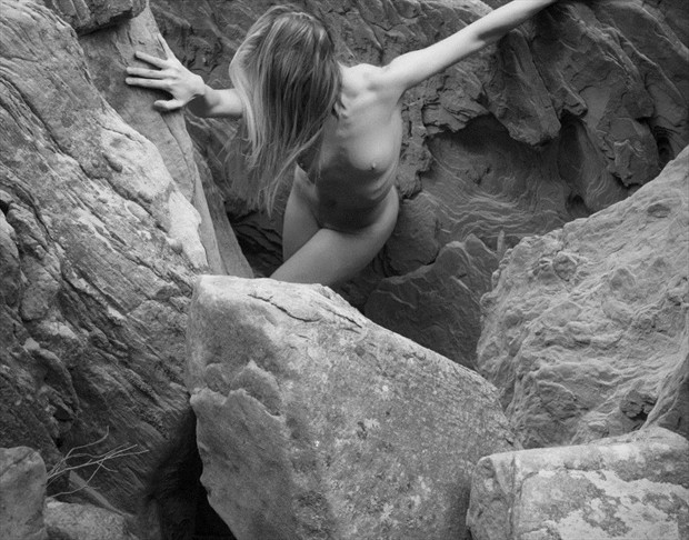 Crawling from the Crevasse Artistic Nude Photo by Photographer A. S. White